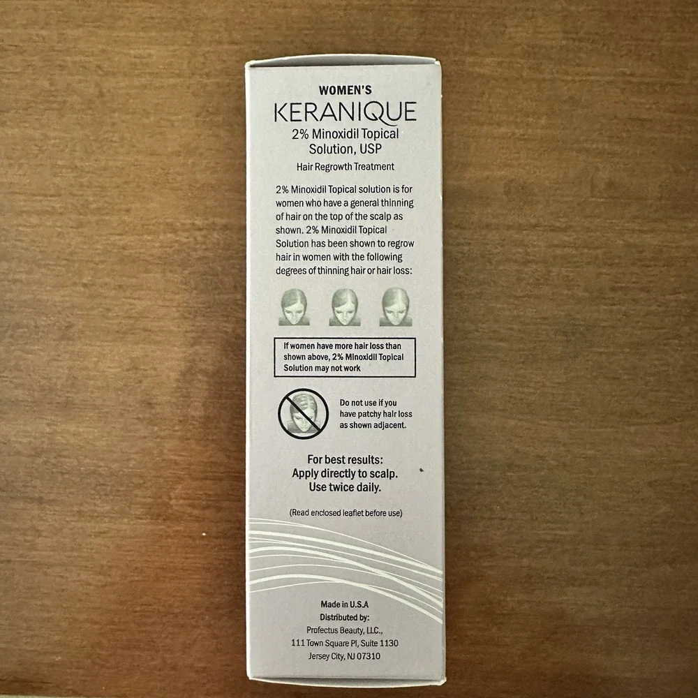 Keranique Women Hair Regrowth Treatment 2% Minoxidil 3 MONTH SUPPLY -EXP 05/2028